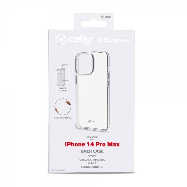 Celly iPhone 14 Pro Max Skal GELSKIN Transparent