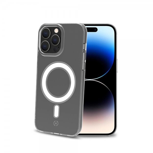 Celly iPhone 14 Pro Max Skal GELSKINMAG MagSafe Transparent