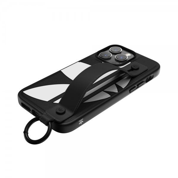 Adidas iPhone 14 Pro Max Skal Handstrap Case Svart Vit
