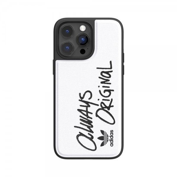 Adidas iPhone 14 Pro Max Skal Inlay Embroidery Case Vit Svart