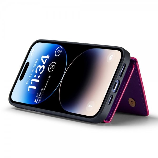 Dg.Ming iPhone 14 Pro Max Skal M3 Series Löstagbar Korthållare Lila