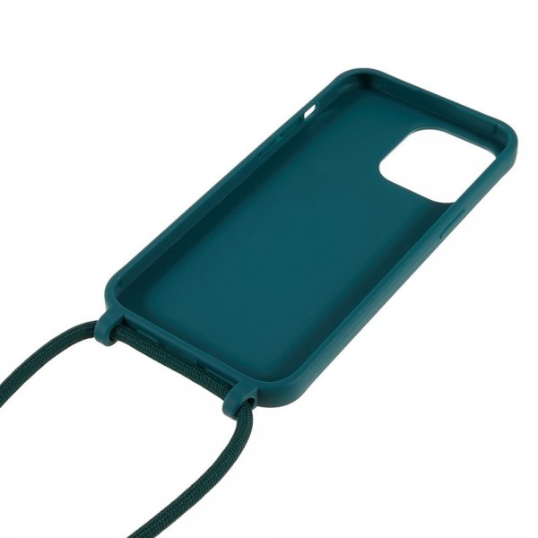 iPhone 14 Pro Max Skal med Strap Grön