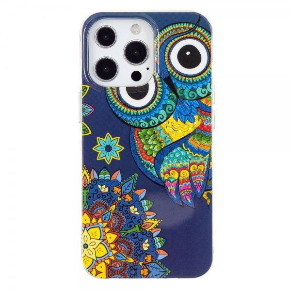 iPhone 14 Pro Max Skal Motiv Färgglad Uggla