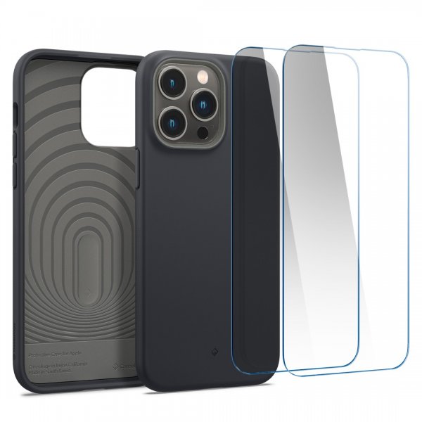 Caseology iPhone 14 Pro Max Skal med Skärmskydd Nano Pop 360 Black Sesame