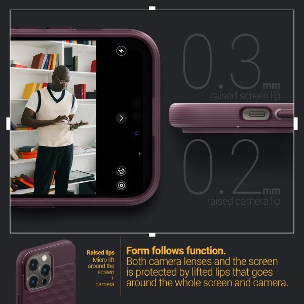 Caseology iPhone 14 Pro Max Skal Parallax Mag Burgundy Bean