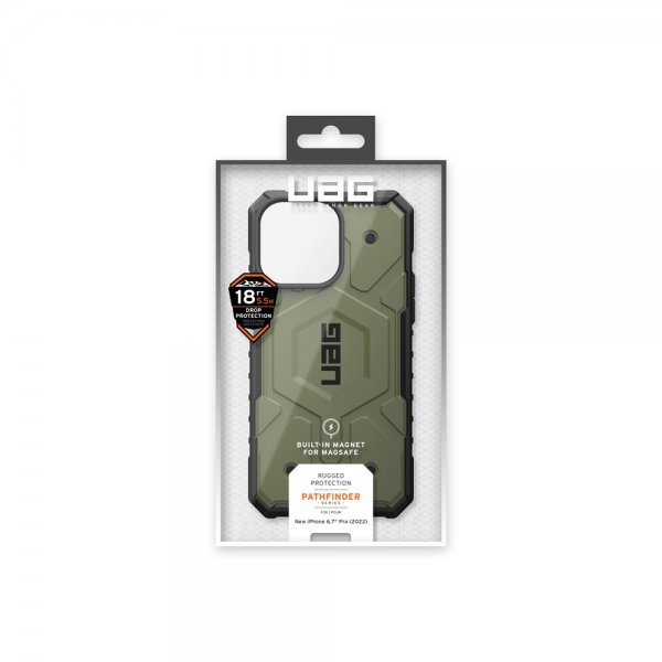 Urban Armor Gear (UAG) iPhone 14 Pro Max Skal Pathfinder MagSafe Olive
