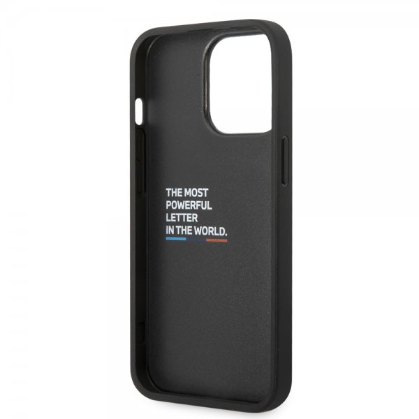 BMW iPhone 14 Pro Max Skal Quilted Svart
