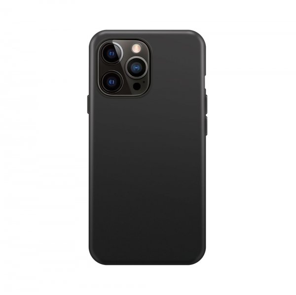 Xqisit iPhone 14 Pro Max Skal Silicone Case Svart
