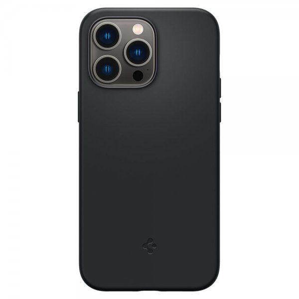 Spigen iPhone 14 Pro Max Skal Silicone Fit MagFit Svart