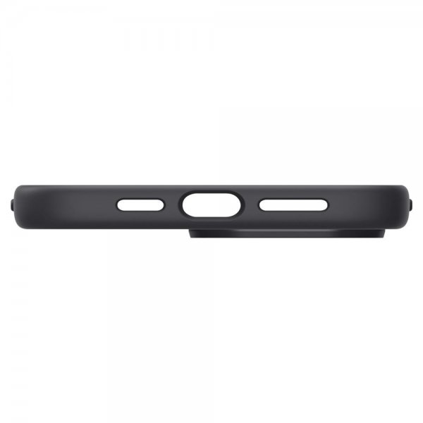Spigen iPhone 14 Pro Max Skal Silicone Fit MagFit Svart