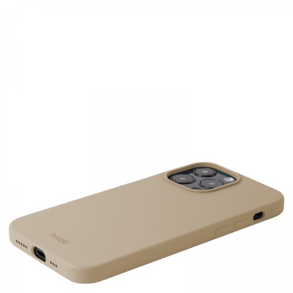 holdit iPhone 14 Pro Max Skal Silikon Latte Beige