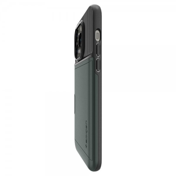 Spigen iPhone 14 Pro Max Skal Slim Armor CS Abyss Green