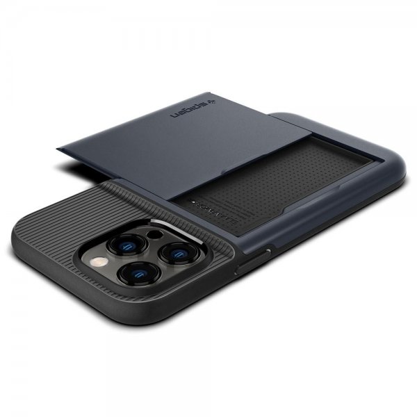 Spigen iPhone 14 Pro Max Skal Slim Armor CS Metal Slate