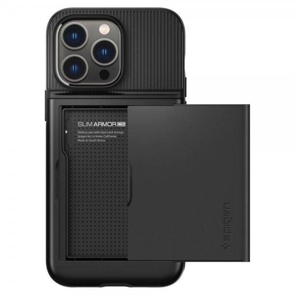 Spigen iPhone 14 Pro Max Skal Slim Armor CS Svart