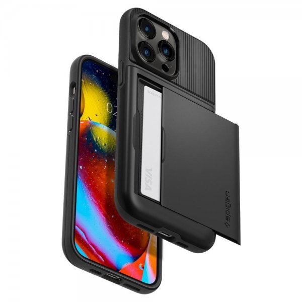 Spigen iPhone 14 Pro Max Skal Slim Armor CS Svart