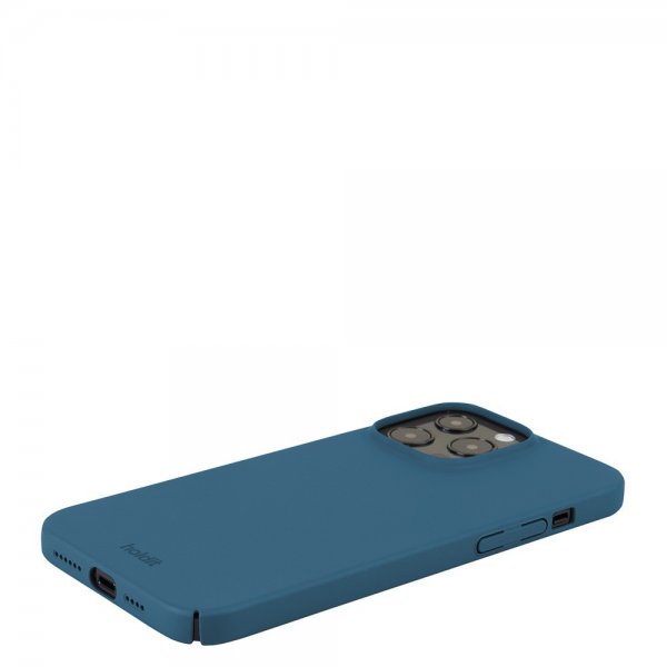 holdit iPhone 14 Pro Max Skal Slim Case Denim Blue