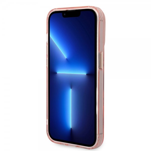 Guess iPhone 14 Pro Max Skal Translucent MagSafe Rosa
