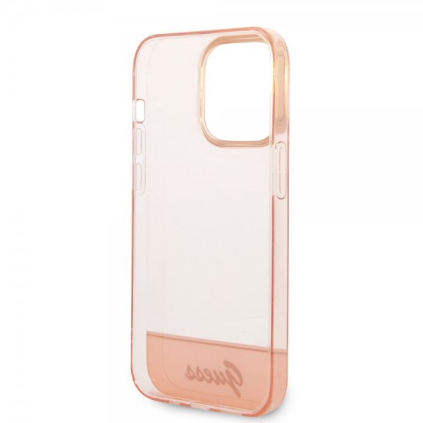 Guess iPhone 14 Pro Max Skal Translucent Rosa