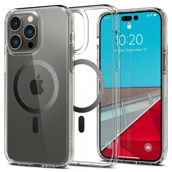Spigen iPhone 14 Pro Max Skal Ultra Hybrid MagFit Carbon Fiber