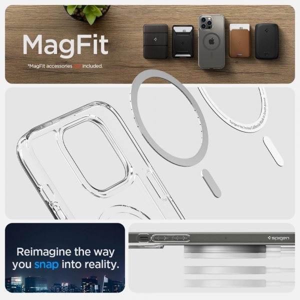 Spigen iPhone 14 Pro Max Skal Ultra Hybrid MagFit Graphite