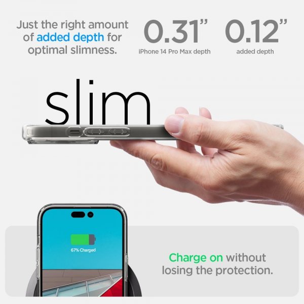 Spigen iPhone 14 Pro Max Skal Ultra Hybrid MagFit Graphite