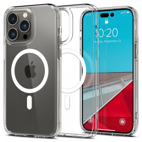 Spigen iPhone 14 Pro Max Skal Ultra Hybrid MagFit Vit