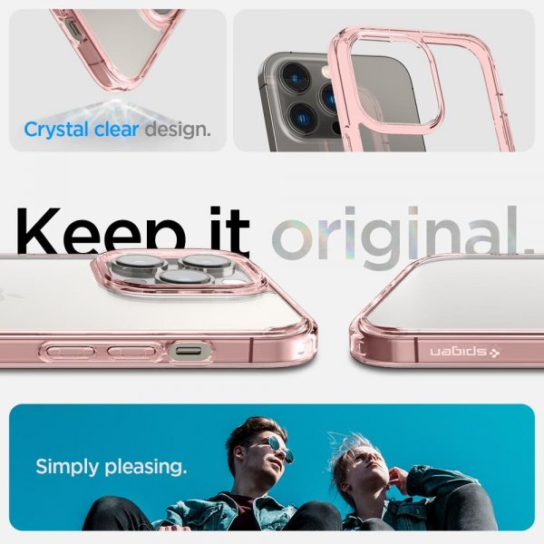 Spigen iPhone 14 Pro Max Skal Ultra Hybrid Rose Crystal