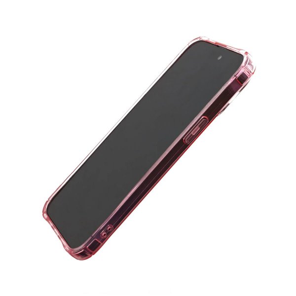 iPhone 14 Pro Max Skal Korthållare Stöttåligt Rosa