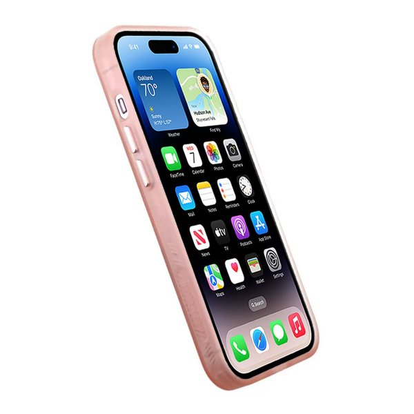 iPhone 14 Pro Skal Kamerasarg MagSafe Rosa