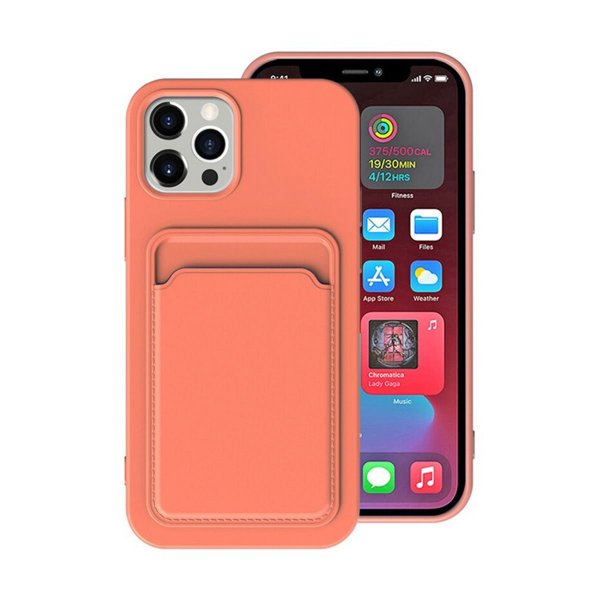 iPhone 14 Pro Skal Korthållare Orange