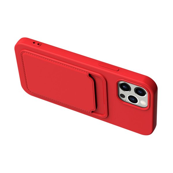 iPhone 14 Pro Skal Korthållare Röd