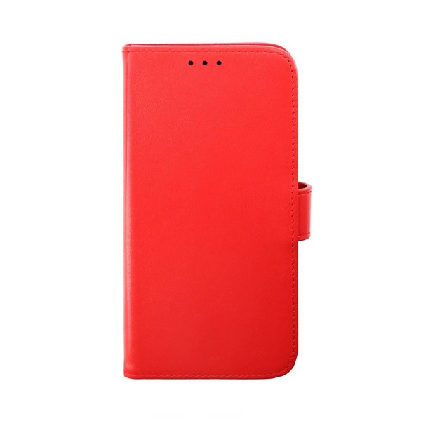 Rvelon iPhone 14 Pro Fodral Äkta läder Kortfack Röd