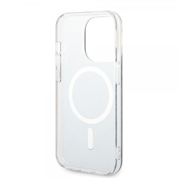 Guess iPhone 14 Pro Skal 4G Pattern MagSafe Svart