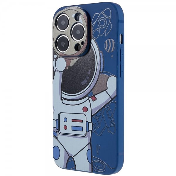 iPhone 14 Pro Skal Astronaut Blå Grå