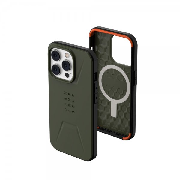 Urban Armor Gear (UAG) iPhone 14 Pro Skal Civilian MagSafe Olive