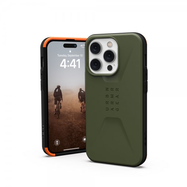 Urban Armor Gear (UAG) iPhone 14 Pro Skal Civilian Olive