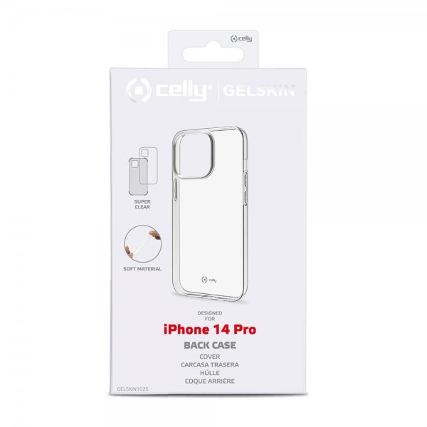 Celly iPhone 14 Pro Skal GELSKIN Transparent