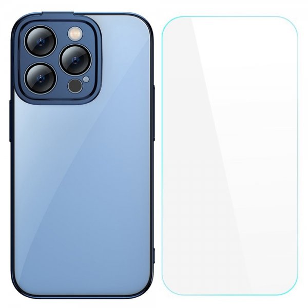 Baseus iPhone 14 Pro Skal Glitter Series Blå