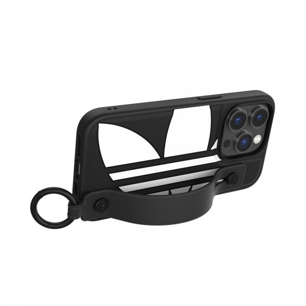 Adidas iPhone 14 Pro Skal Handstrap Case Svart Vit