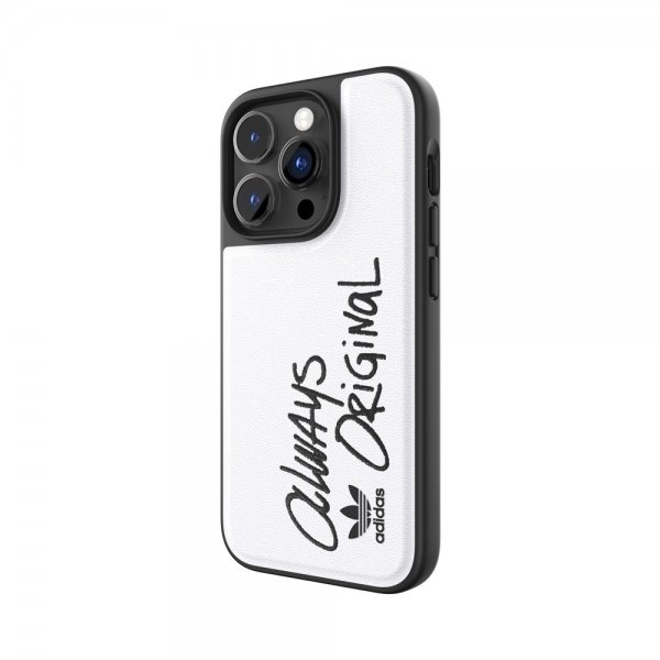 Adidas iPhone 14 Pro Skal Inlay Embroidery Case Vit Svart