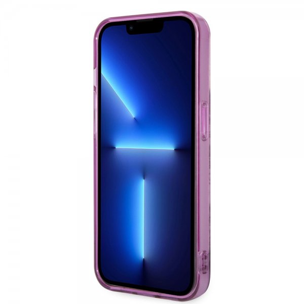 Guess iPhone 14 Pro Skal Jungle Rosa