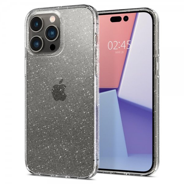 Spigen iPhone 14 Pro Skal Liquid Crystal Glitter Crystal Quartz