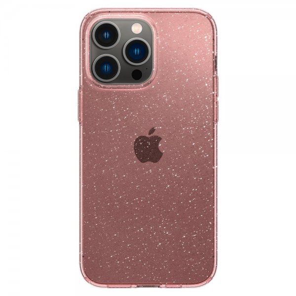 Spigen iPhone 14 Pro Skal Liquid Crystal Glitter Rose Quartz