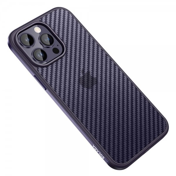 Sulada iPhone 14 Pro Skal Luxury Series Lila
