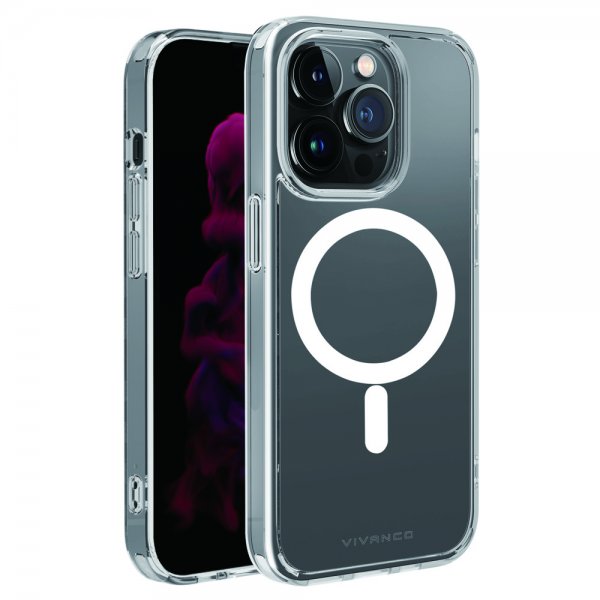Vivanco iPhone 14 Pro Skal Mag Steady Transparent