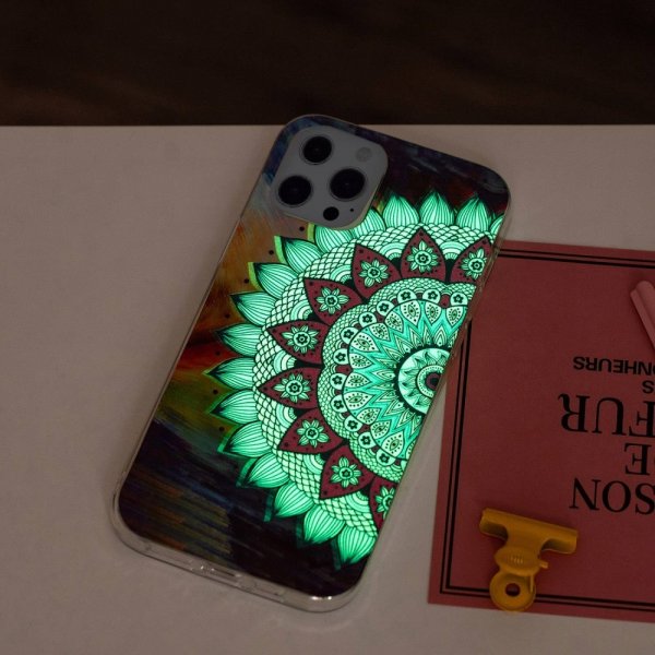 iPhone 14 Pro Skal Motiv Blå Mandala