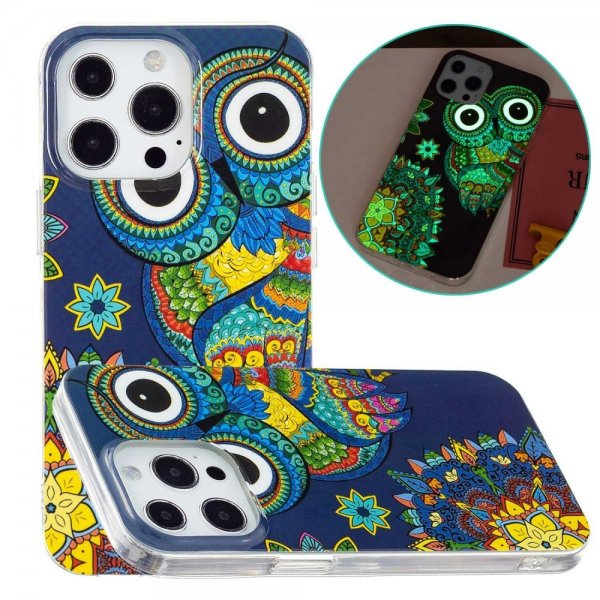 iPhone 14 Pro Skal Motiv Färgglad Uggla