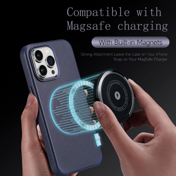 Dux Ducis iPhone 14 Pro Skal Naples Series MagSafe Blå