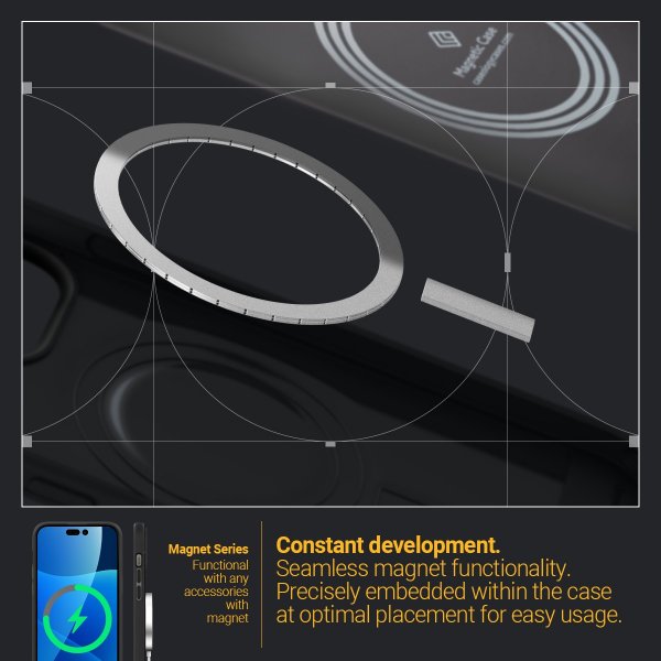 Caseology iPhone 14 Pro Skal Parallax Mag Matte Black