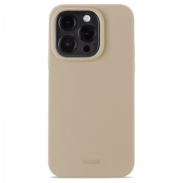 holdit iPhone 14 Pro Skal Silikon Latte Beige